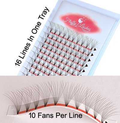 pre made mega volume lashes